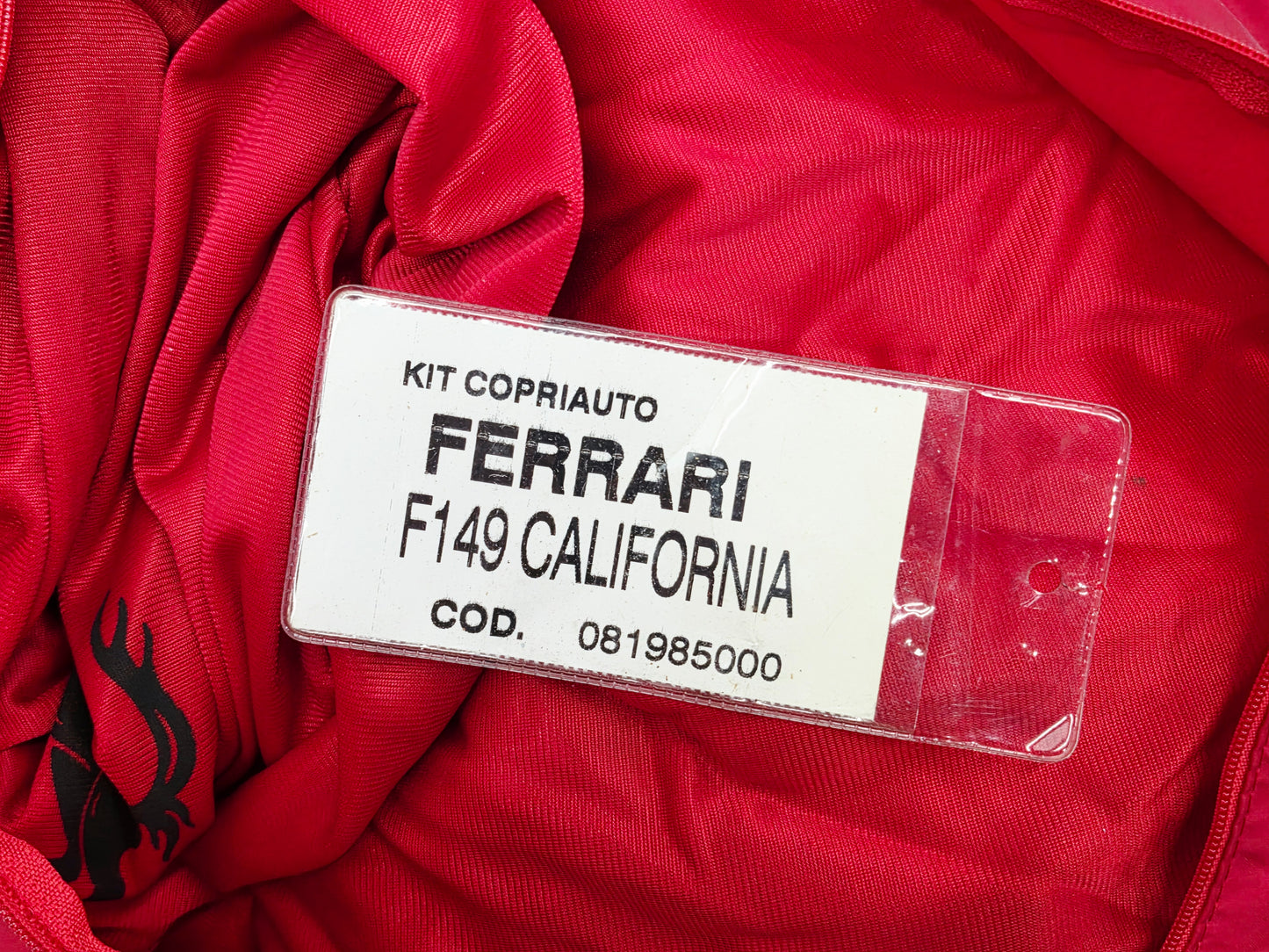 Ferrari California F149 Indoor Satin Car Cover with Bag OEM 081985000 *Read*