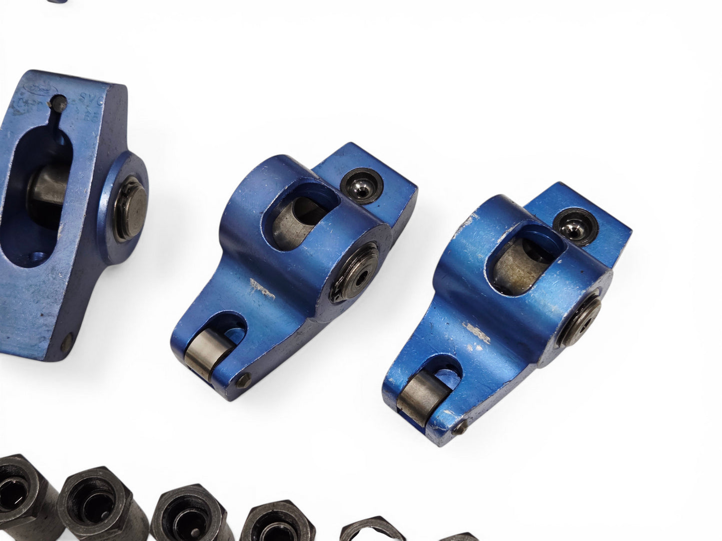 Ford Racing 302 351 1.65 Stud Mount Roller Rocker Arms with Locks -Lot of 15