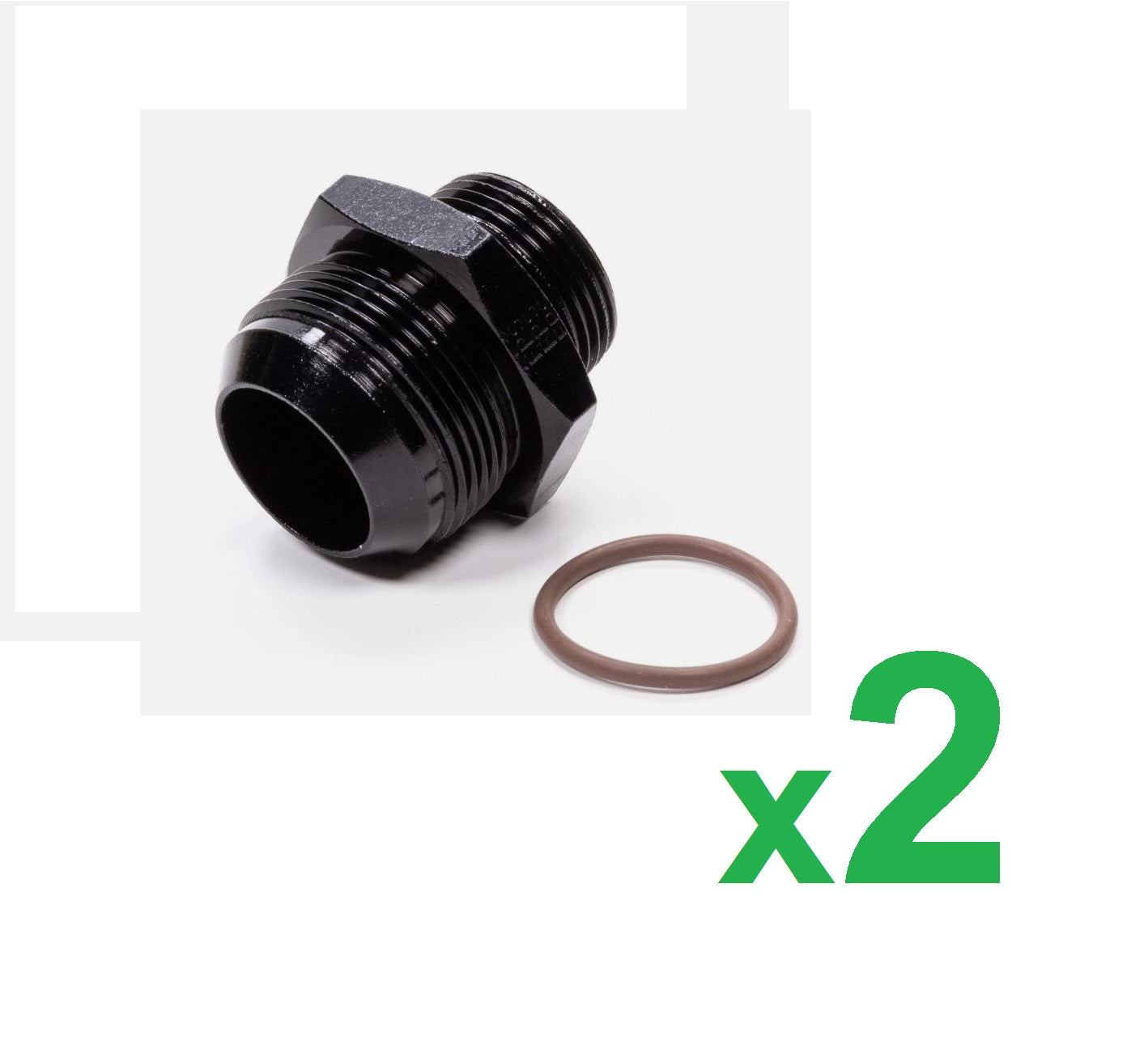 Fragola 495123-Bl #20 X 1-5/16-12 (#16) Radius O-Ring Fitting Bk - Pair of 2