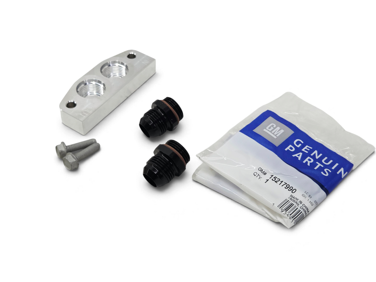 GM Performance LT1 LT4 LS7 LS9 Dry Sump Oil Pan AN Style Adapter Kit OEM GM