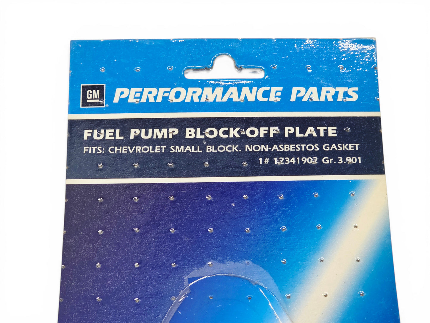 GM Performance Small Block Chevy Fuel Pump Block Off Plate Chrome OEM