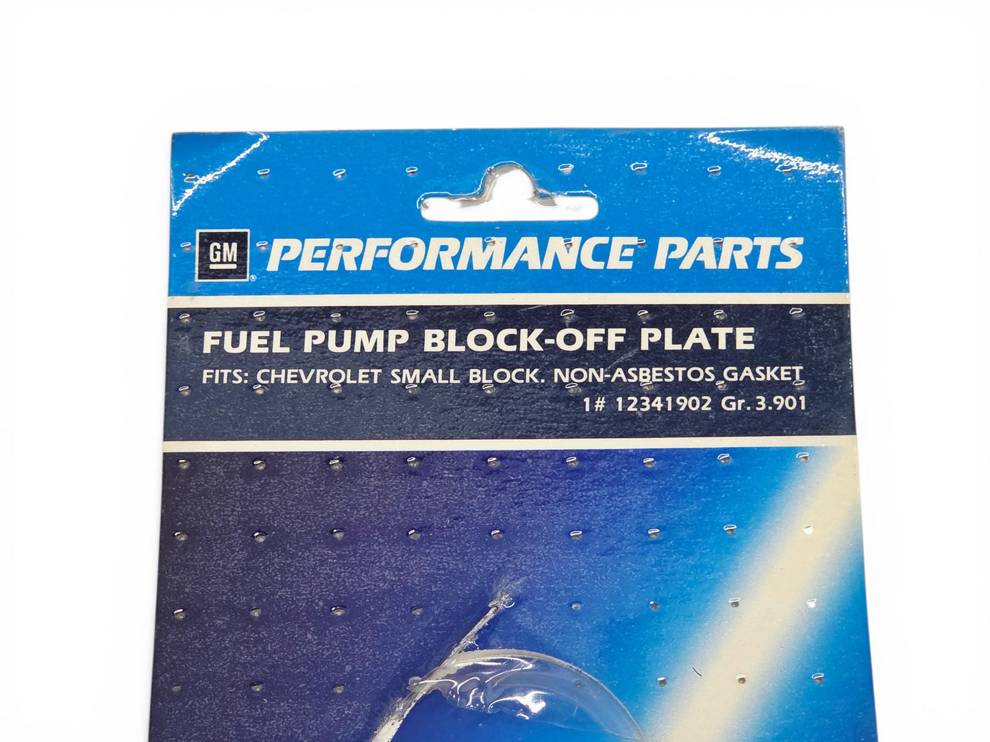 GM Performance Small Block Chevy Fuel Pump Block Off Plate Chrome OEM