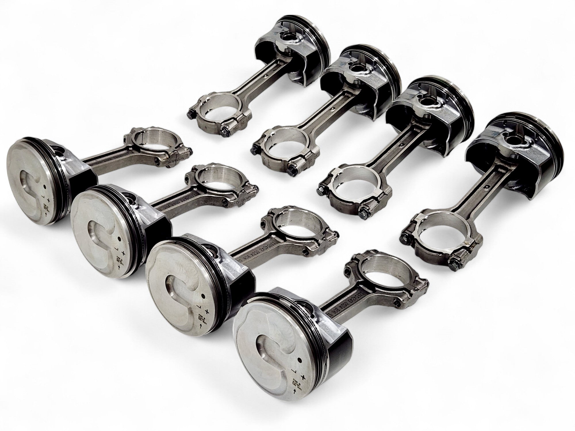 Gen V 6.2 Engine Pistons Connecting Rods Rings OEM GM Set of 8 New Tak ...