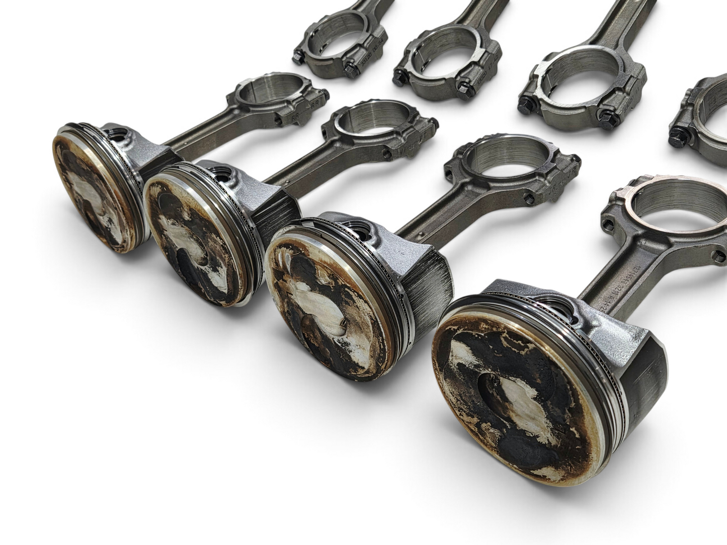 GenV L86 LT1 LT2 6.2L Engine Pistons Connecting Rods Rings OEM GM - Set of 8
