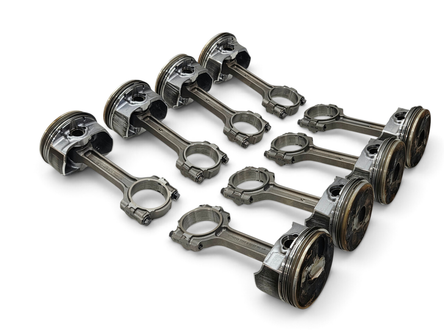 GenV L86 LT1 LT2 6.2L Engine Pistons Connecting Rods Rings OEM GM - Set of 8