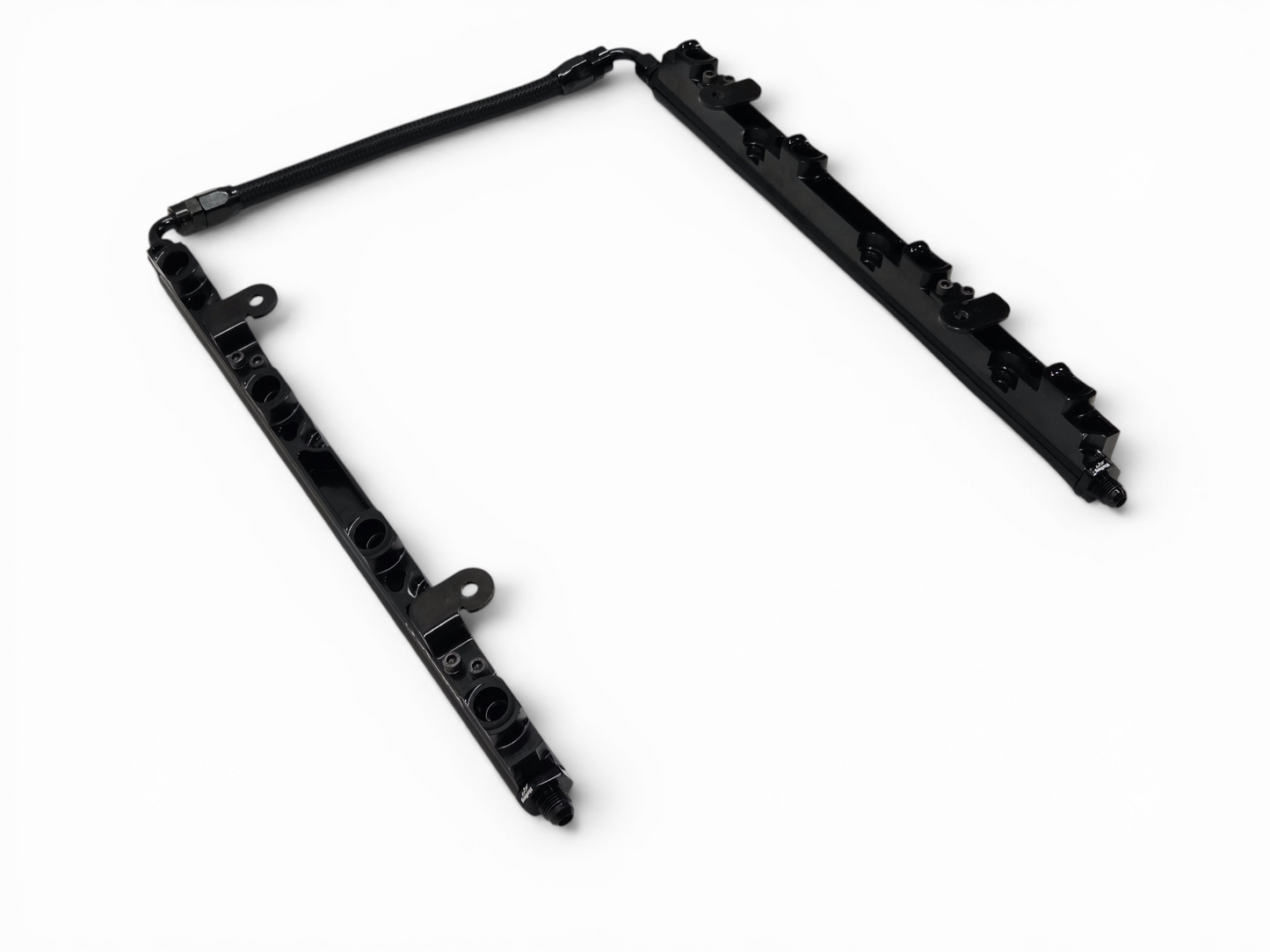 Holley LS7 Billet Hi Flow Fuel Rails Black Anodized Aluminum