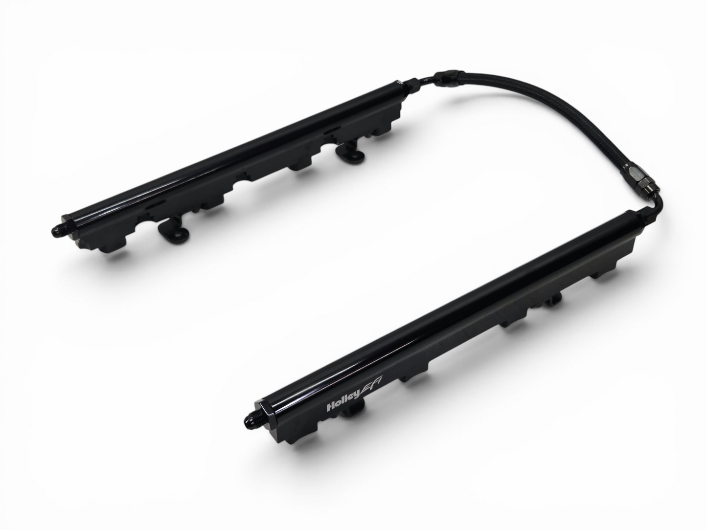 Holley LS7 Billet Hi Flow Fuel Rails Black Anodized Aluminum