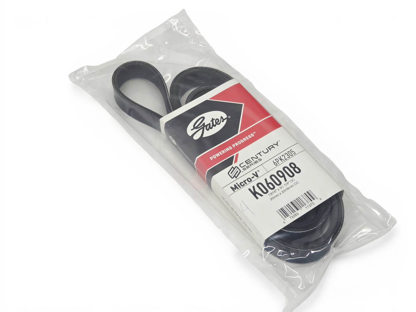 K060908 Gates Serpentine 6 Rib Micro-V Belt 6PK2305 - 91 3/16" Long