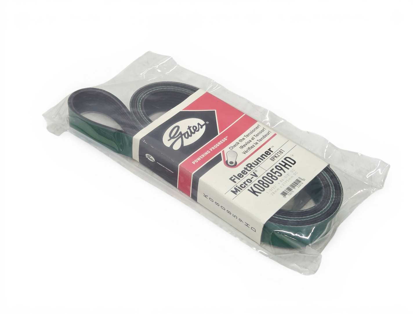 K080859HD Gates Serpentine Heavy Duty Micro-V Belt 8PK2181 86 7/16"