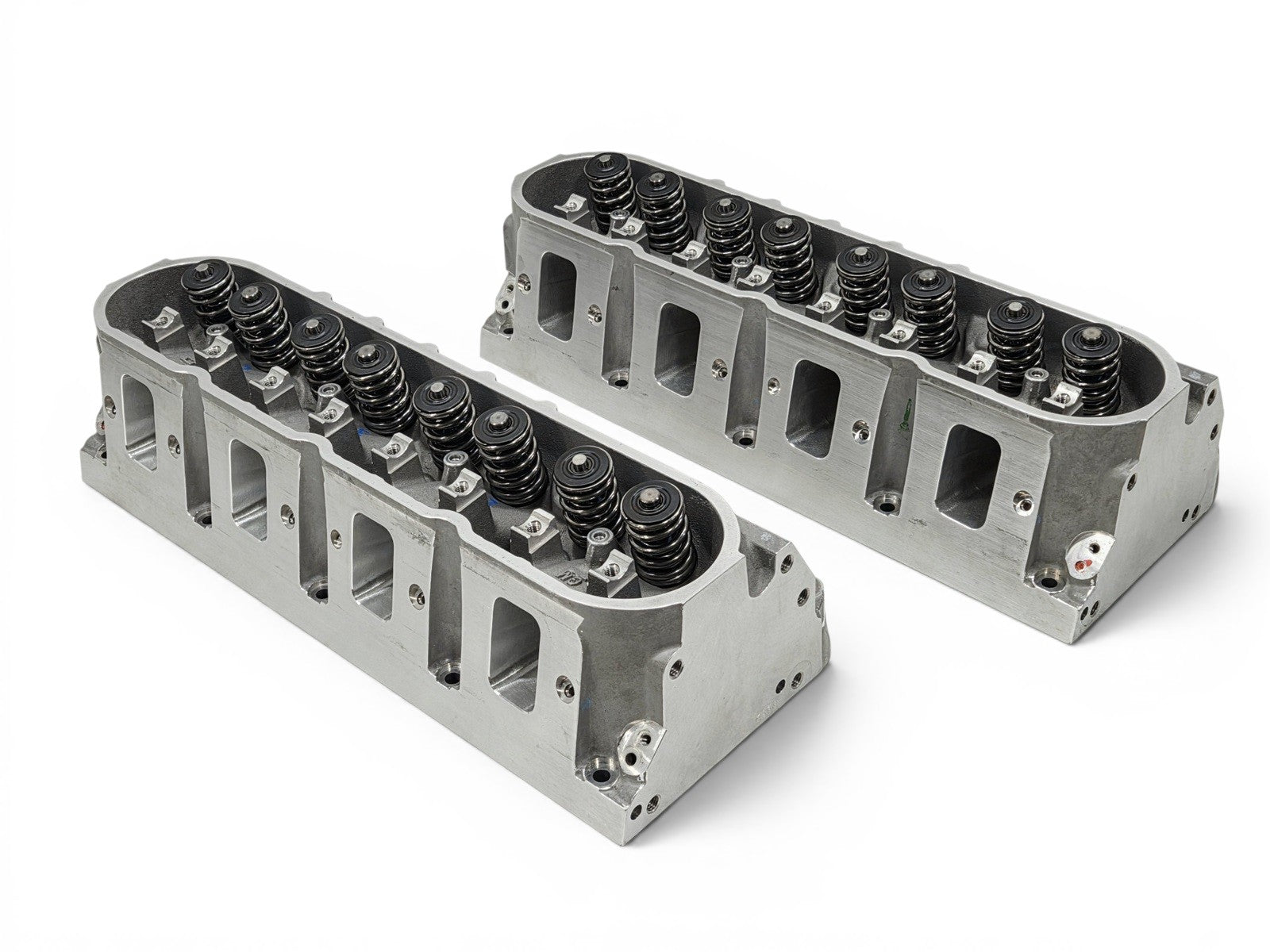 Send it Auto Parts Katech Corvette Z06 LS7 CNC ported cylinder heads with bronze valve guides and dual springs.