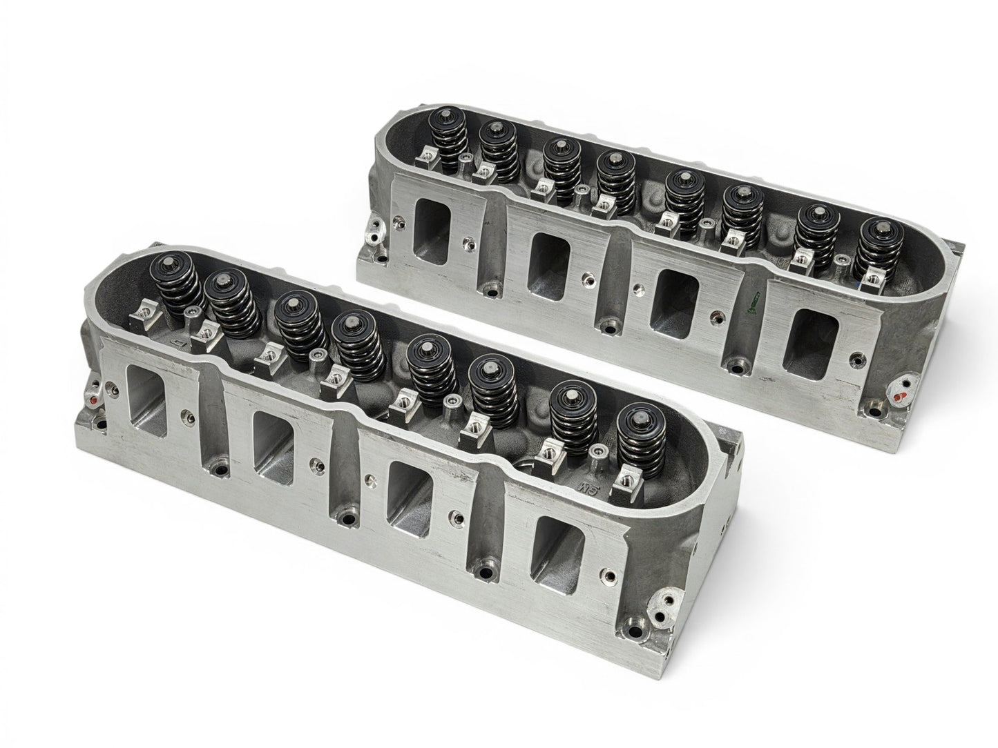 Send it Auto Parts Katech Corvette Z06 LS7 CNC ported cylinder heads with bronze valve guides and dual valve springs.