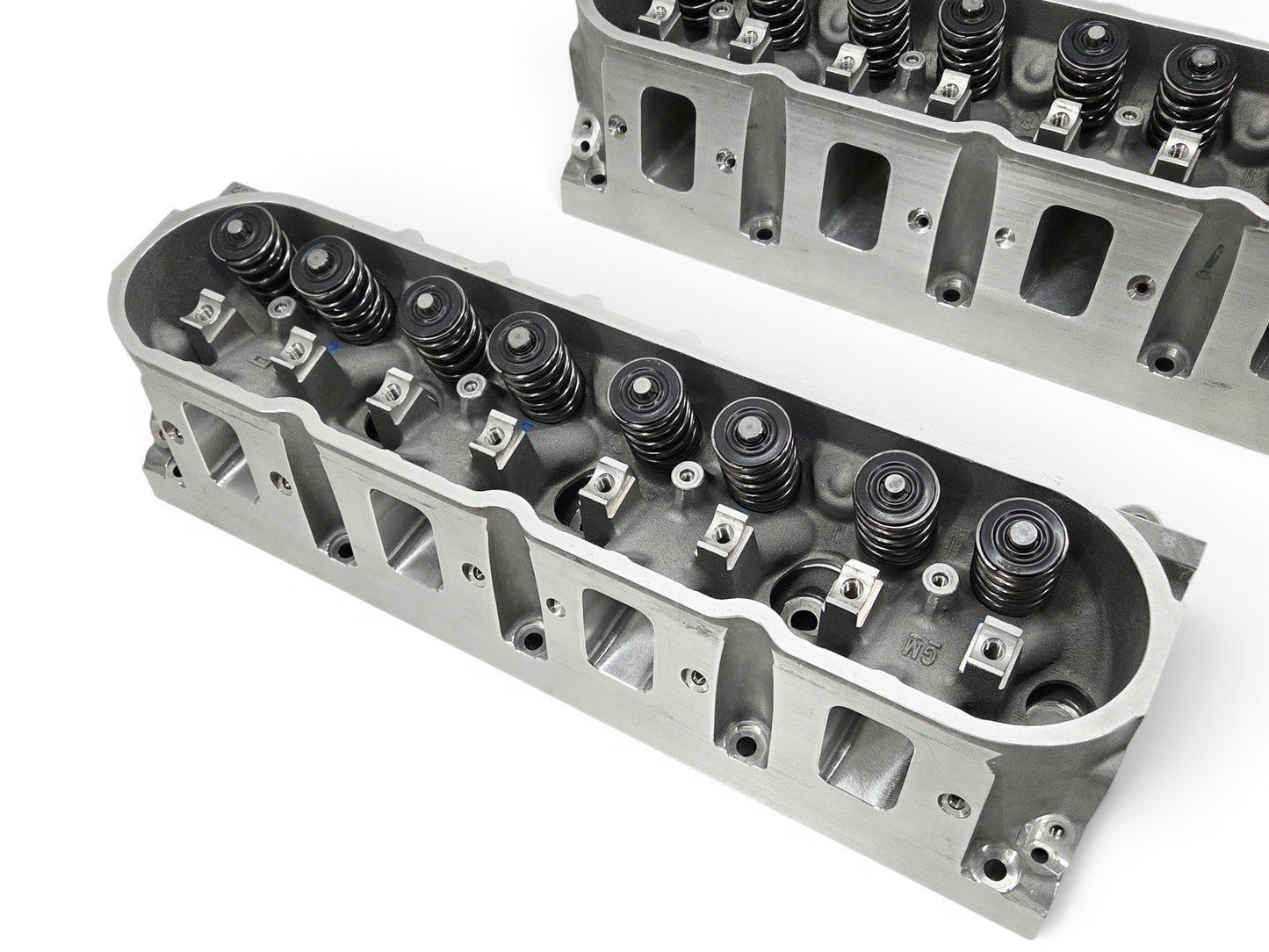Send it Auto Parts Katech Corvette Z06 LS7 CNC ported cylinder heads with PSI dual valve springs and bronze guides.