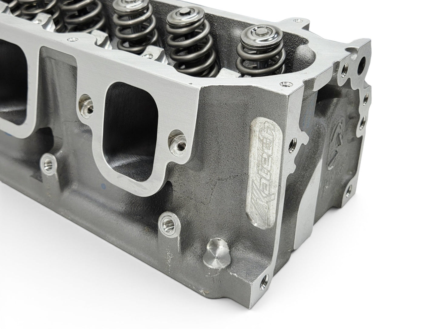 Send it Auto Parts Katech Gen V LT1 L86 CNC ported cylinder heads with bronze valve guides and engraved logo