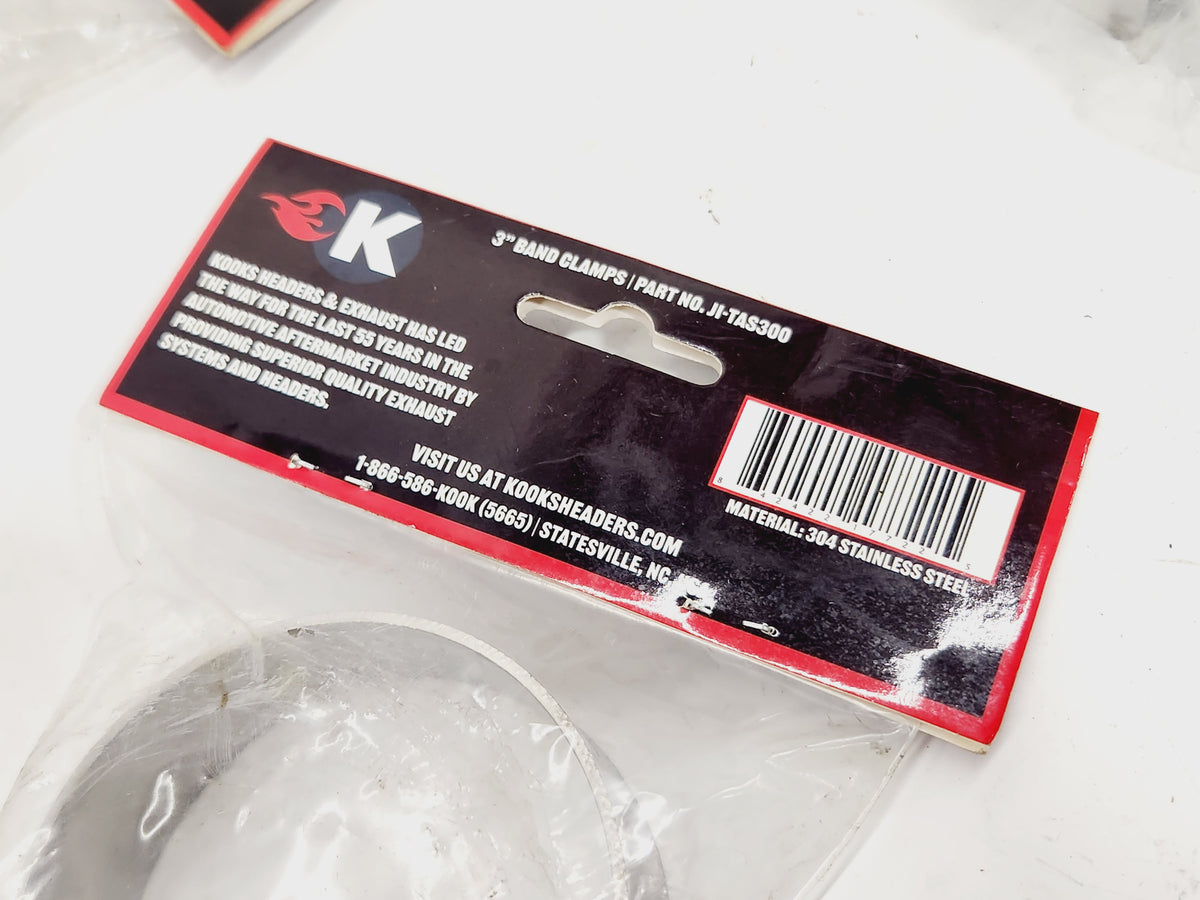 Kooks 3" Stainless Steel Band Clamp for notched Slip Join Connections - Set of 4