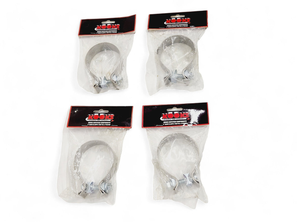 Kooks 3" Stainless Steel Band Clamp for notched Slip Join Connections - Set of 4