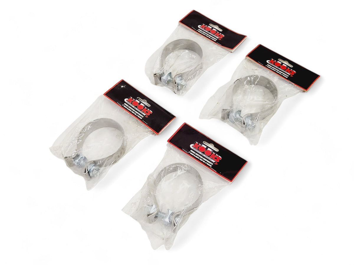 Kooks 3" Stainless Steel Band Clamp for notched Slip Join Connections - Set of 4