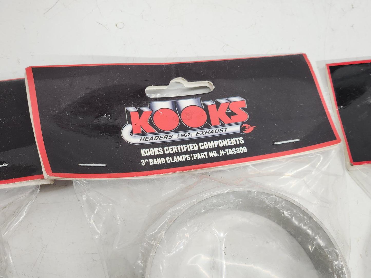 Kooks 3" Stainless Steel Band Clamp for notched Slip Joint Connections - Set of 3