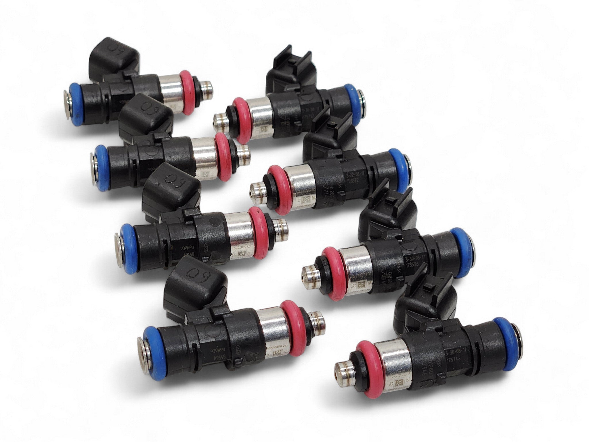 FIC 60lb Flow matched set of 8 Fuel injectors for GM LS3 - LS7 - LS9 E ...