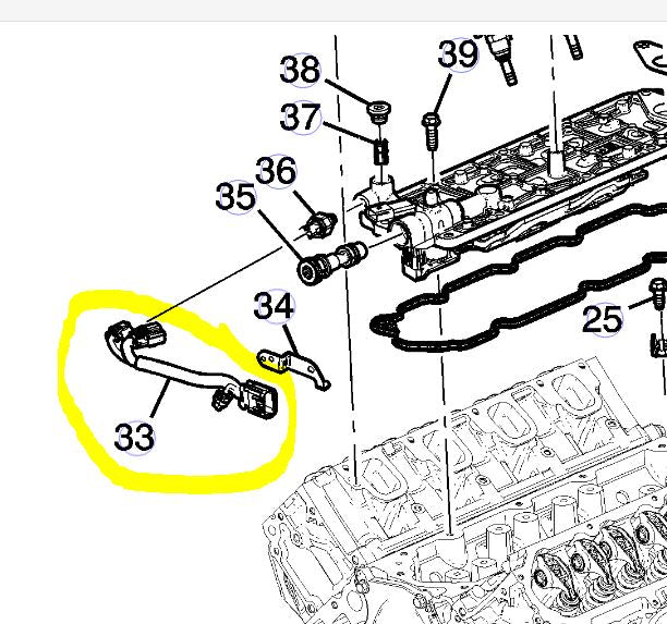 LT1 LT4 Oil Pressure Sensor Jumper Harness Connector OEM GM 12654883