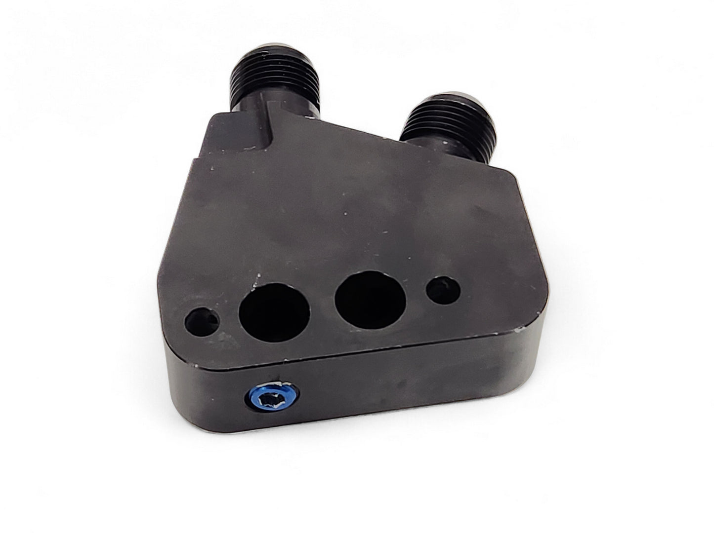 Lingenfelter GM LS Gen III & IV V8 Oil Cooler Adapter Block with lines L300025297