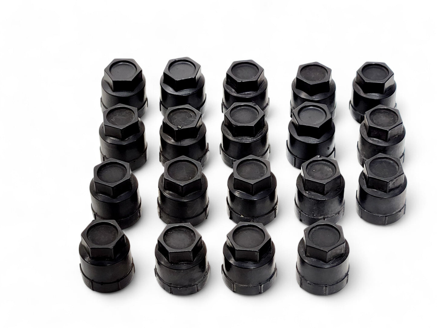 Lot of 19 - 1984-2005 Chevy Buick GMC Wheel Lug Nut Cap Black OEM GM 10028614