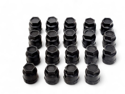 Lot of 19 - 1984-2005 Chevy Buick GMC Wheel Lug Nut Cap Black OEM GM 10028614