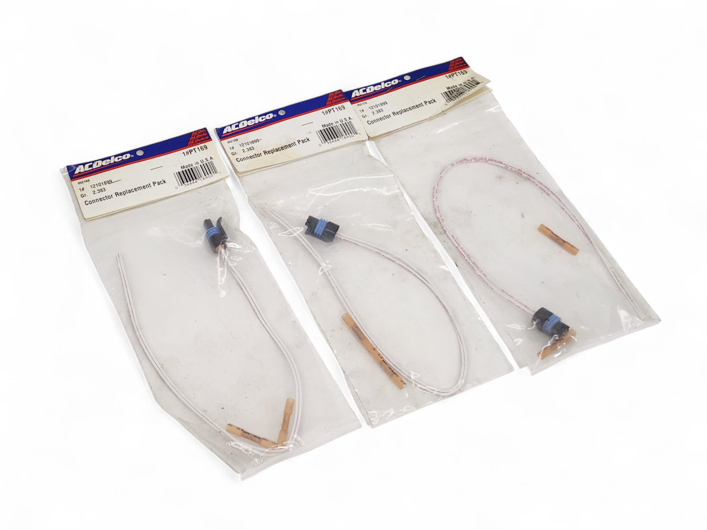 Lot of 3 - Chevy GMC Buick Pigtail Sensor Connector Plug OEM GM 88987993 PT1623