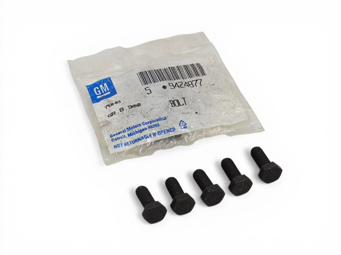 Lot of 5 - Genuine OEM GM M18x.75 Bolt 9440967