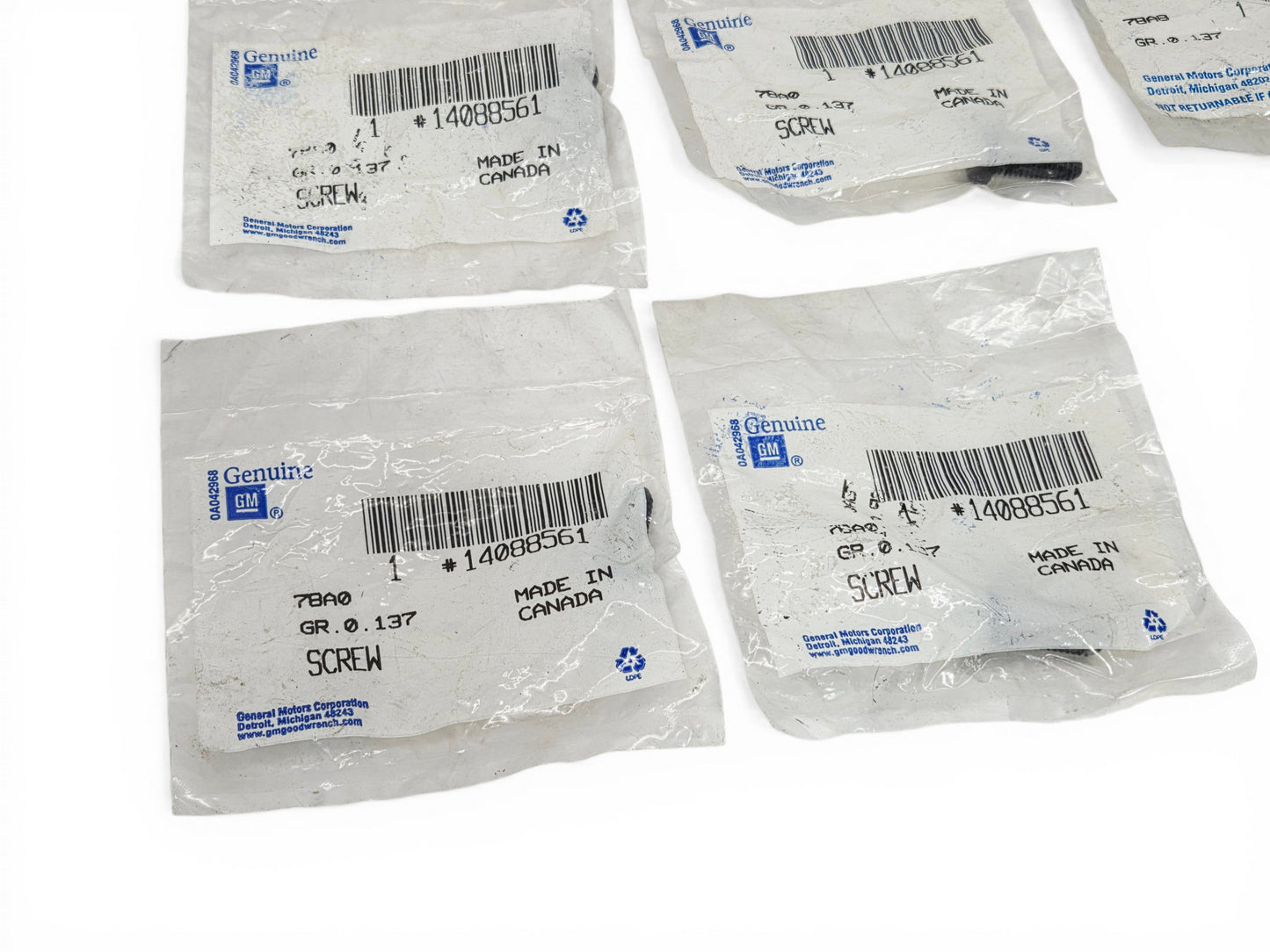 Lot of 7 - Genuine GM 1/4-20x1-7/8 Multi-Purpose Bolt 14088561