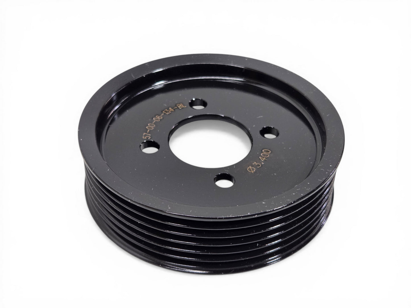 Magnuson Supercharger Pulley 6 rib 3.4" Black Aluminum 57-00-06-134-BL