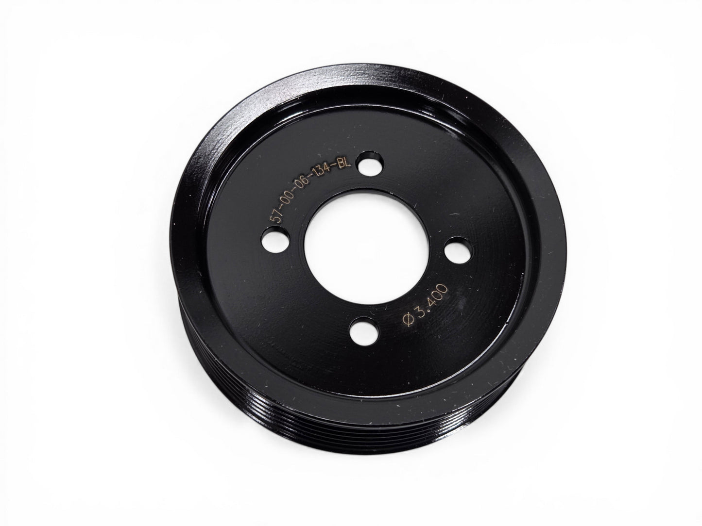 Magnuson Supercharger Pulley 6 rib 3.4" Black Aluminum 57-00-06-134-BL