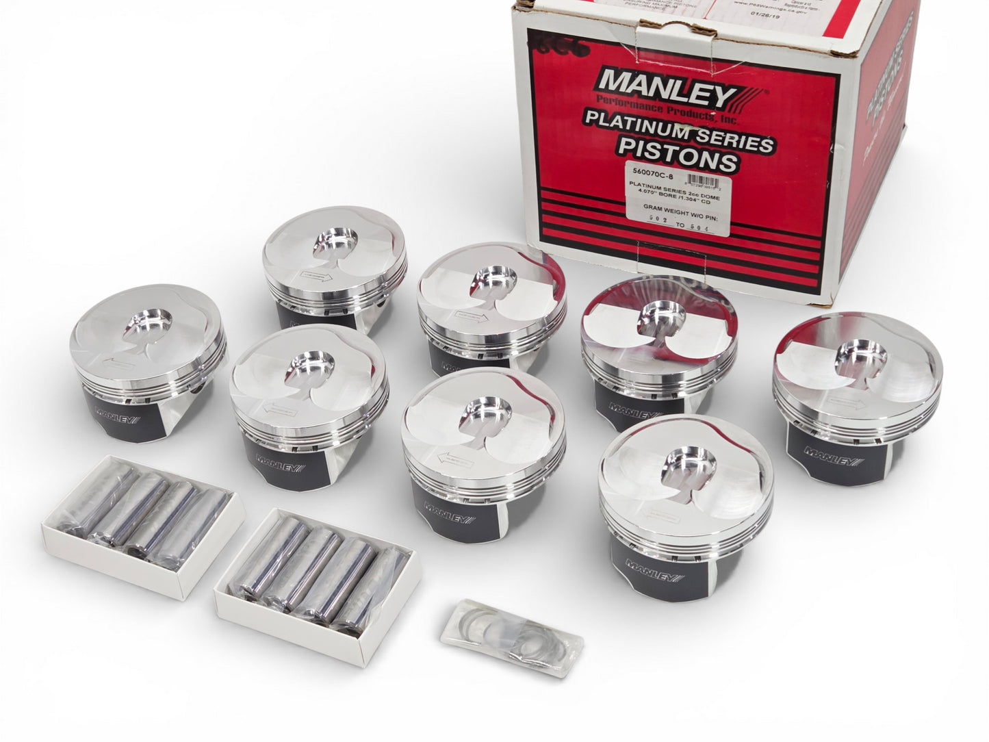 Manley Chevrolet GenV LT1 6.2L Piston Set 4.070 in. Bore 1.304 in. CH, -2.00 CC