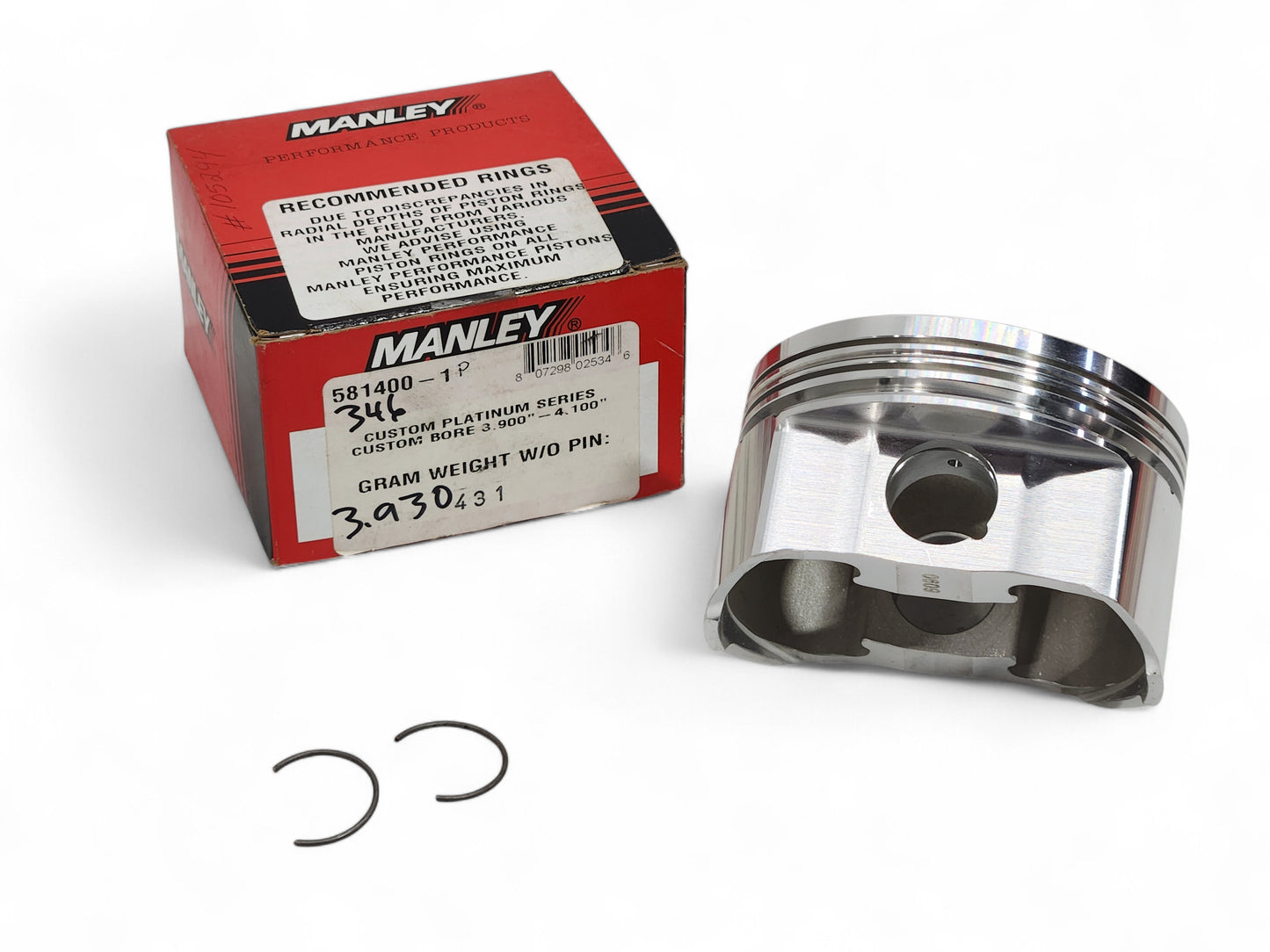 Manley Platinum Series Piston LS 3.900 4.100 Custom Bore -4.25CC 581400