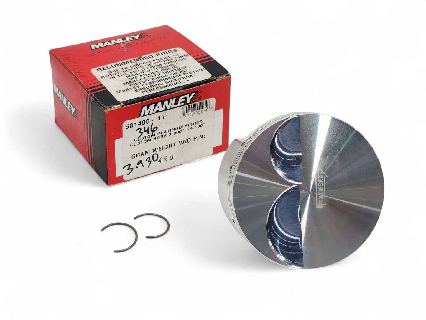 Manley Platinum Series Piston LS 3.900 4.100 Custom Bore -4.25CC 581400