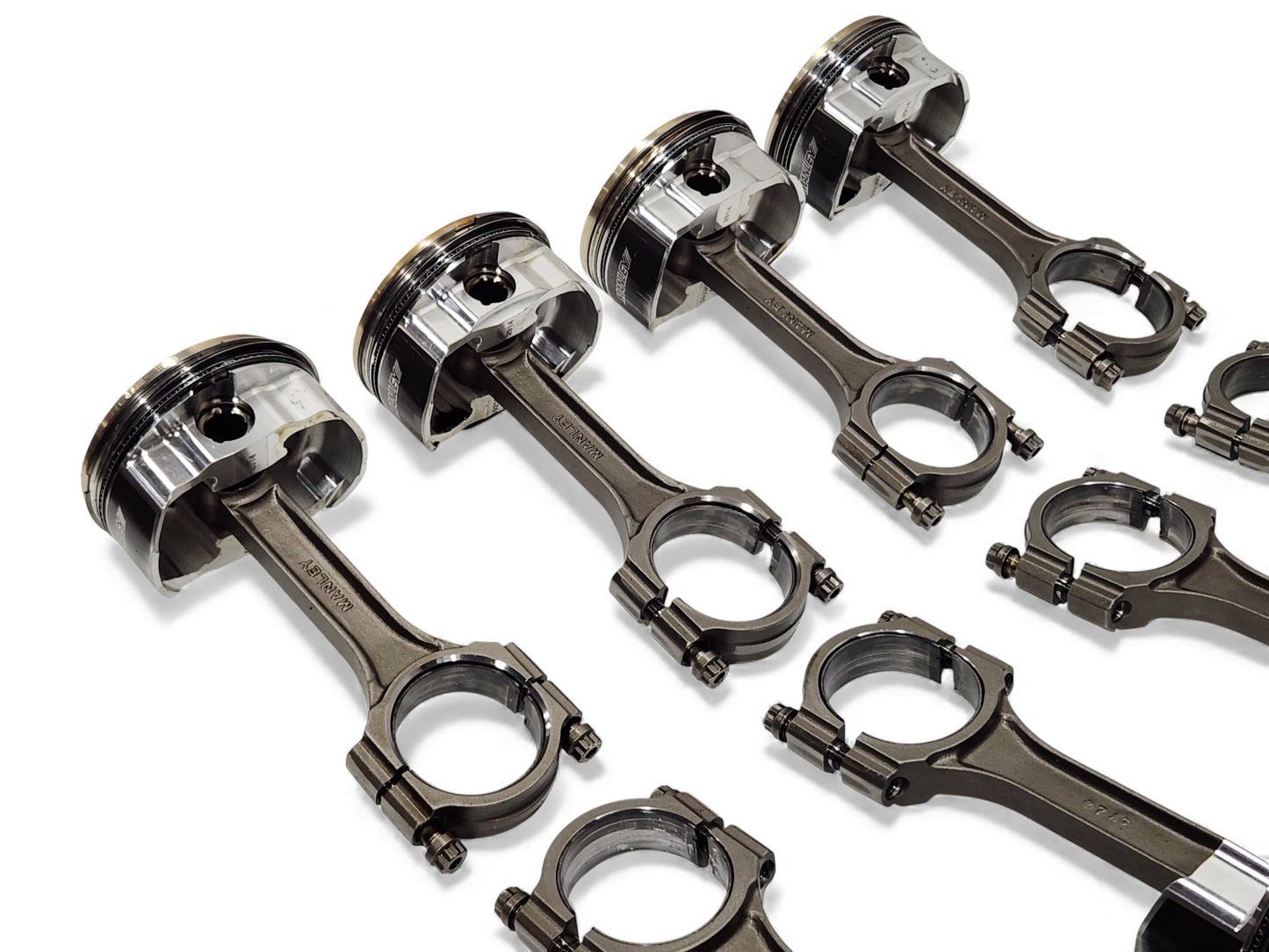 Manley LS Piston Set 4.125in -5.00 CC with SportMaster Connecting Rods