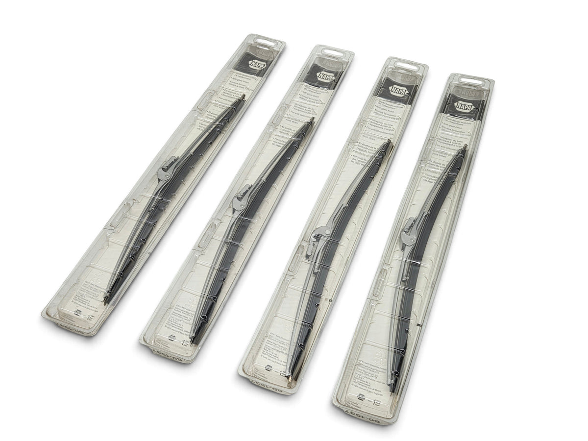 NAPA 601537 Vintage Classic Look 15 inch Metal Windshield Wiper Blade - Lot of 4