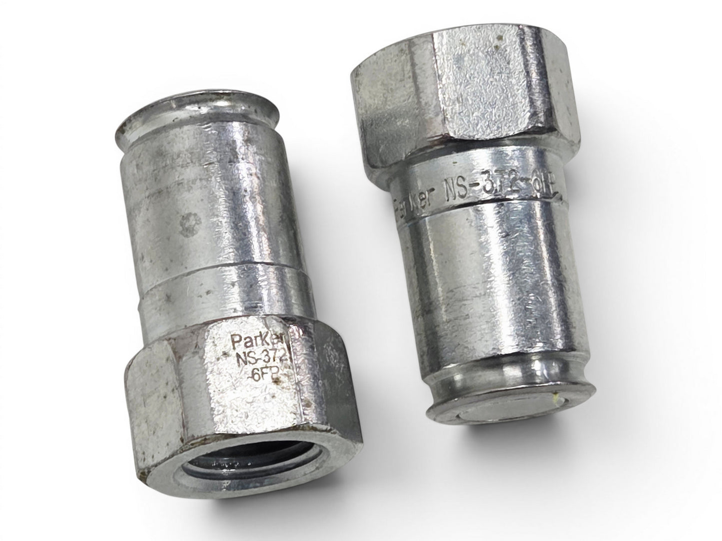 NS-372-6FP Parker Hydraulic Hose Line Quick Connect Coupler 3/8" - Lot of 2