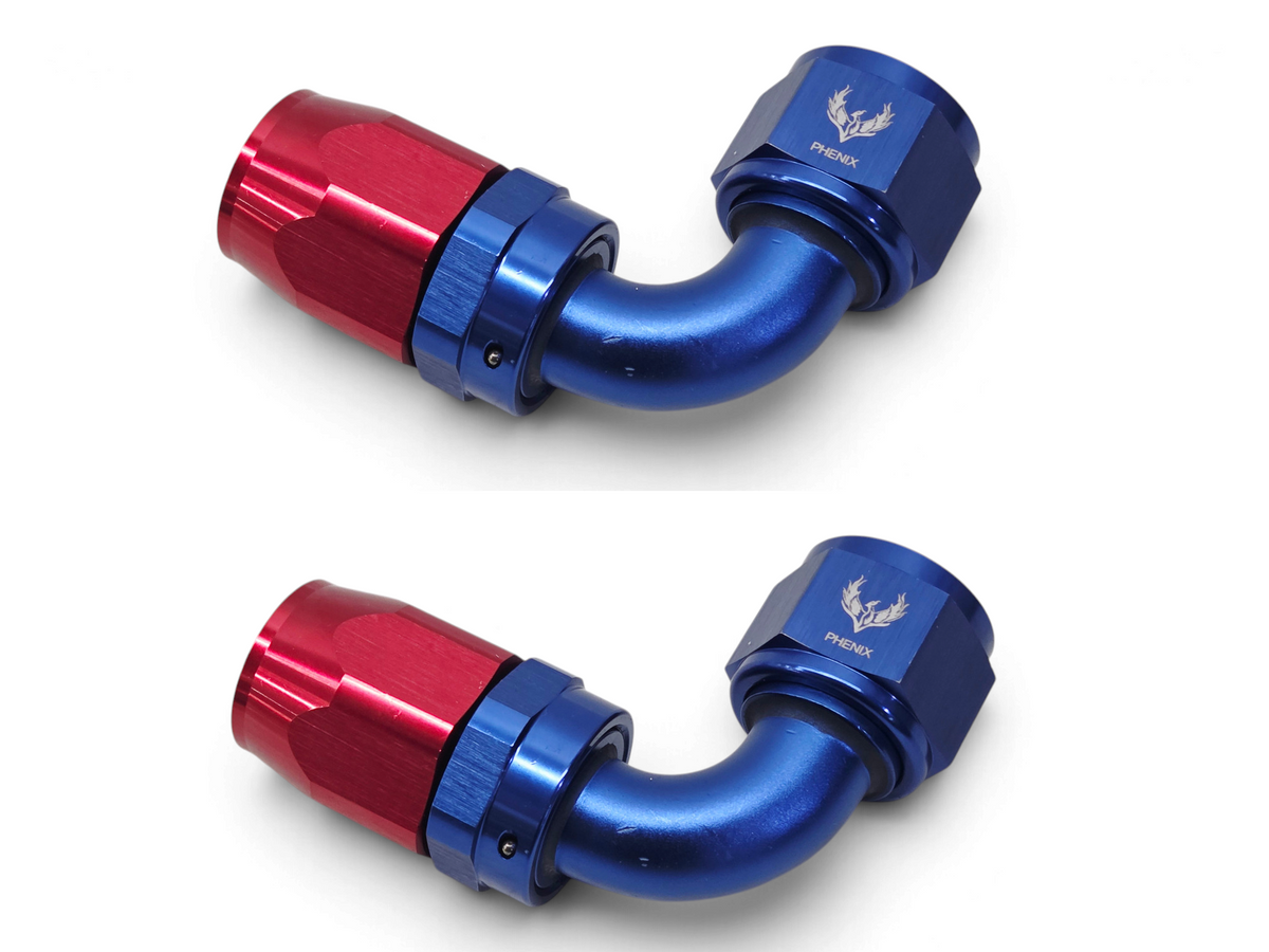 Phenix Compression Swivel Hose End -12 AN Fitting 90 Degree - Lot of 2