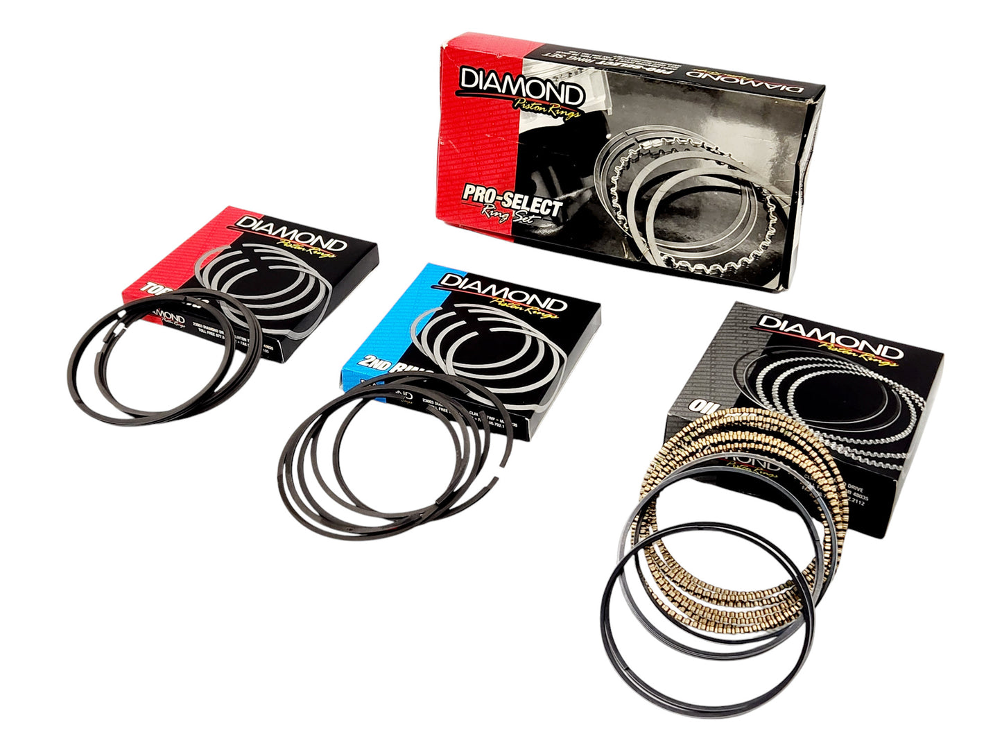 Piston Rings 4.125 Bore .43 top .43 2nd 3.0mm Oil Diamond 09084125 - Set of 8