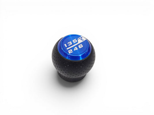 Raceseng 6 Speed Blue Weighted Shift Knob Reverse Up Right