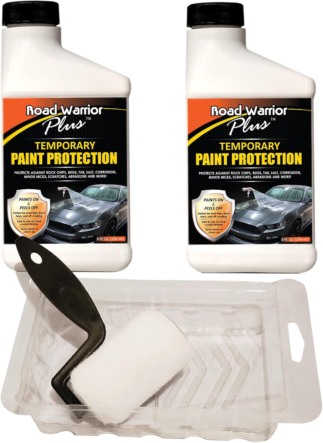 Road Warrior Plus Temporary Paint Rock Chip Scratch Protection -  16oz Kit