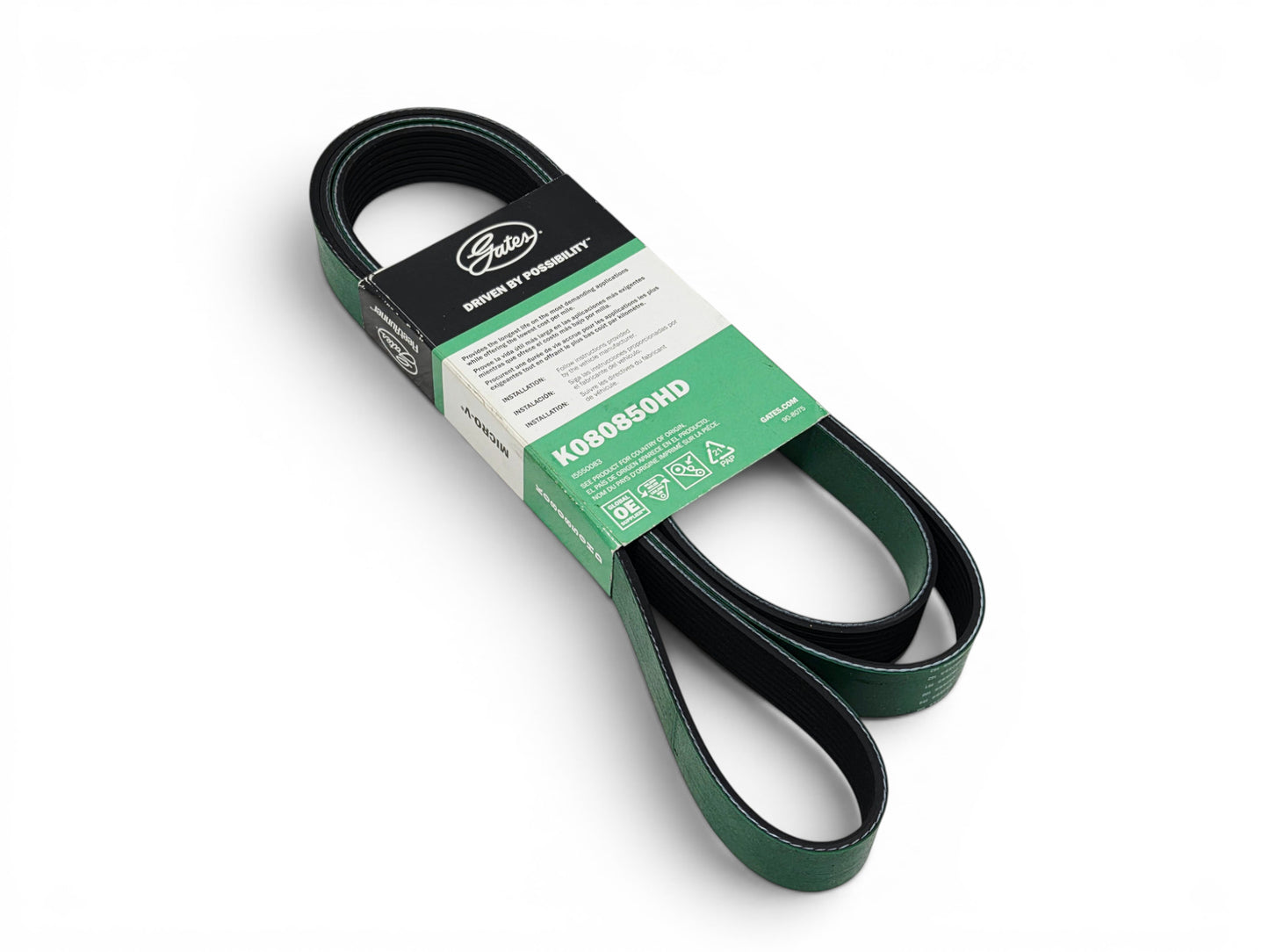 Serpentine Fleetrunner Heavy Duty Micro-V Drive Belt Gates K080850HD