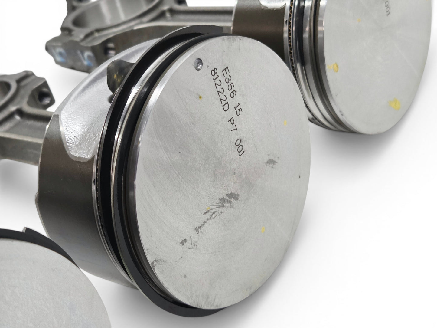 Send it Auto Parts OEM GM 6.2L LS3 flat top pistons and connecting rods set for Chevrolet crate engines