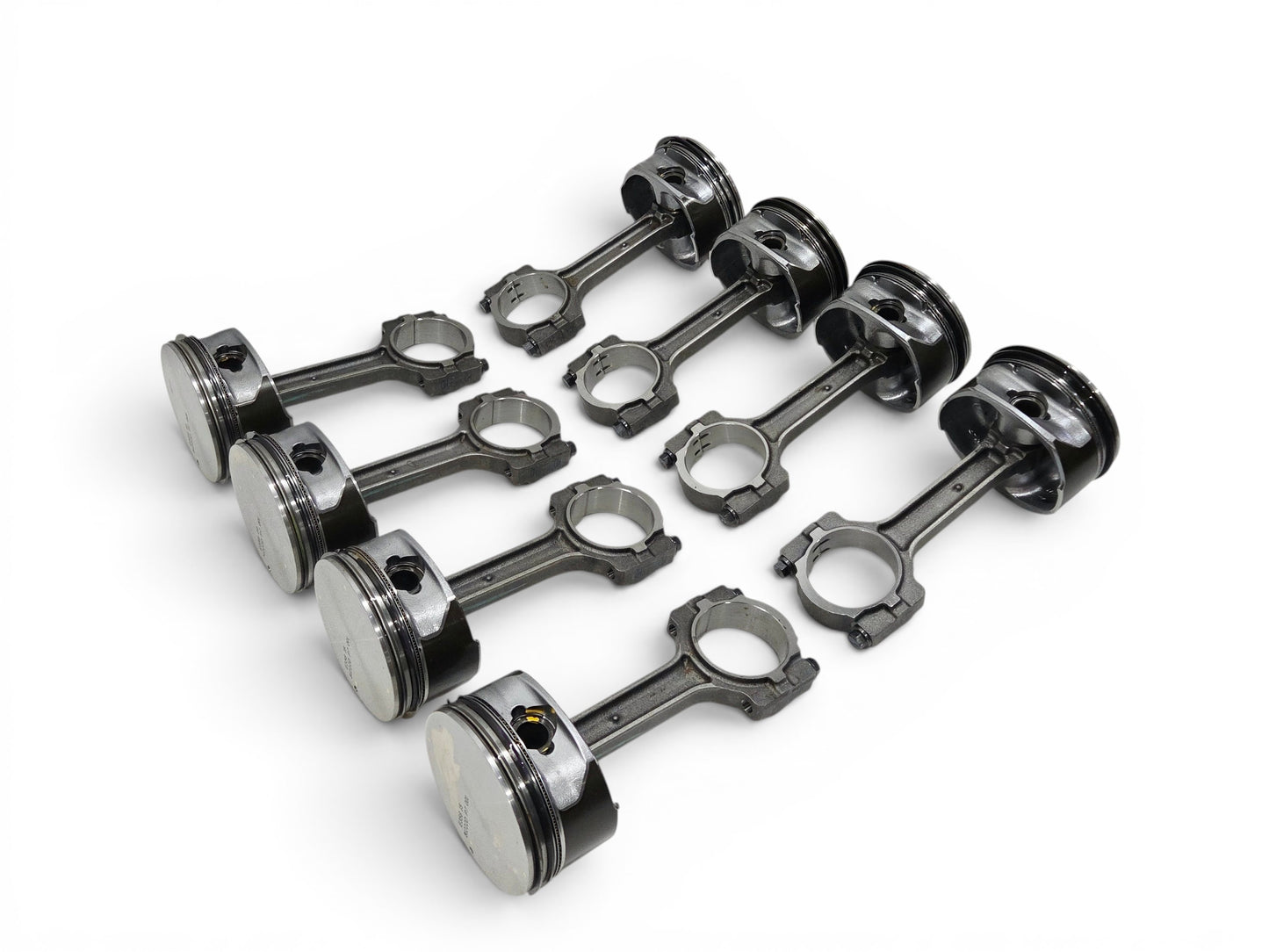 Send it Auto Parts set of 8 OEM GM 6.2L LS3 L92 L99 flat top pistons and connecting rods for V8 engines
