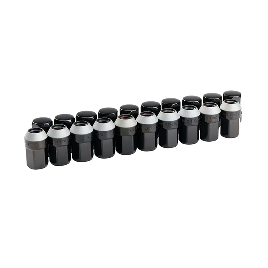 Set of 20 - Polished Gloss Black Wheel Lug Nuts Genuine OEM GM 84639994