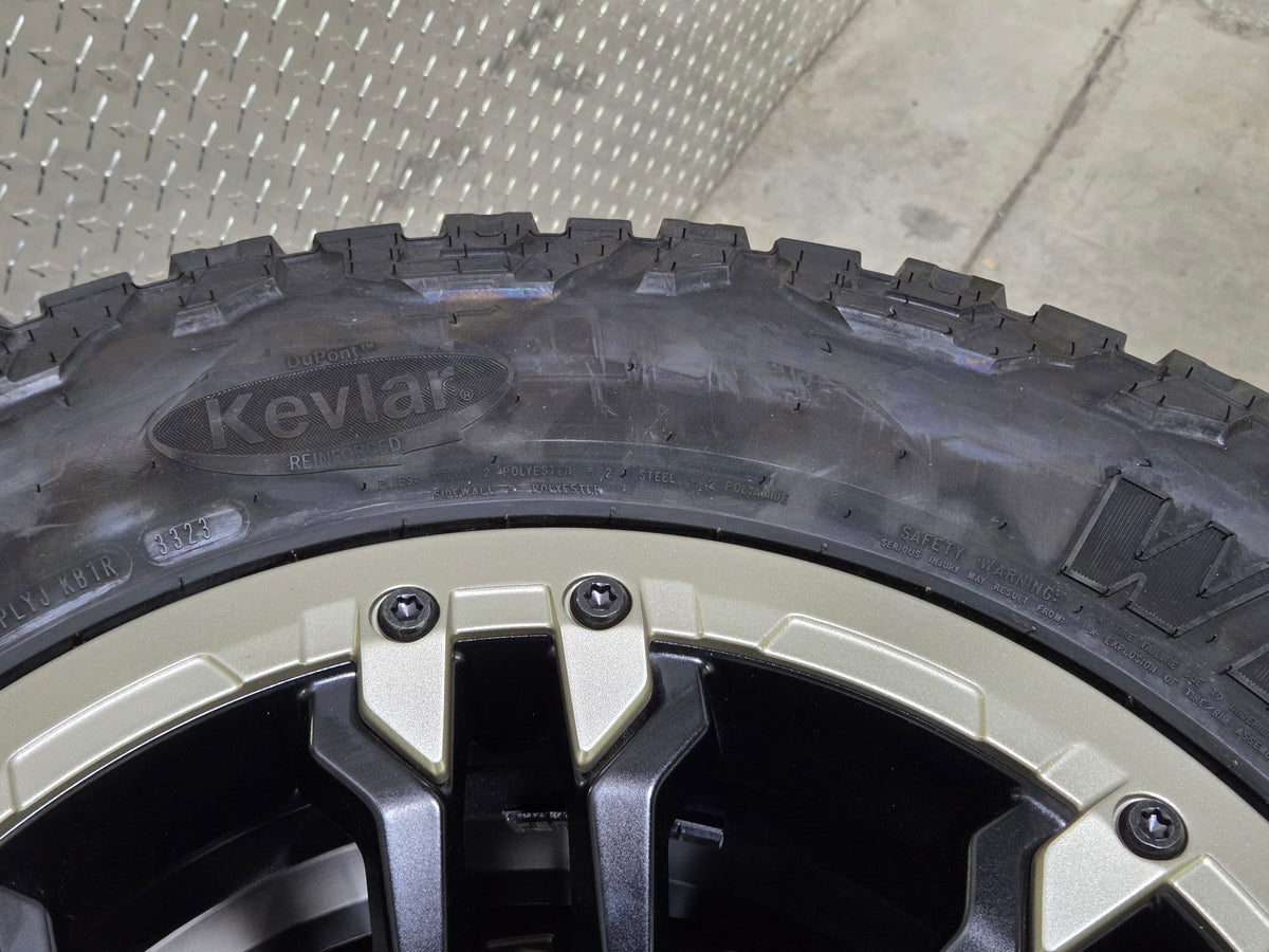 Silverado Sierra 18x8 12 Spoke Wheels GoodYear Wrangler Tires and TPMS