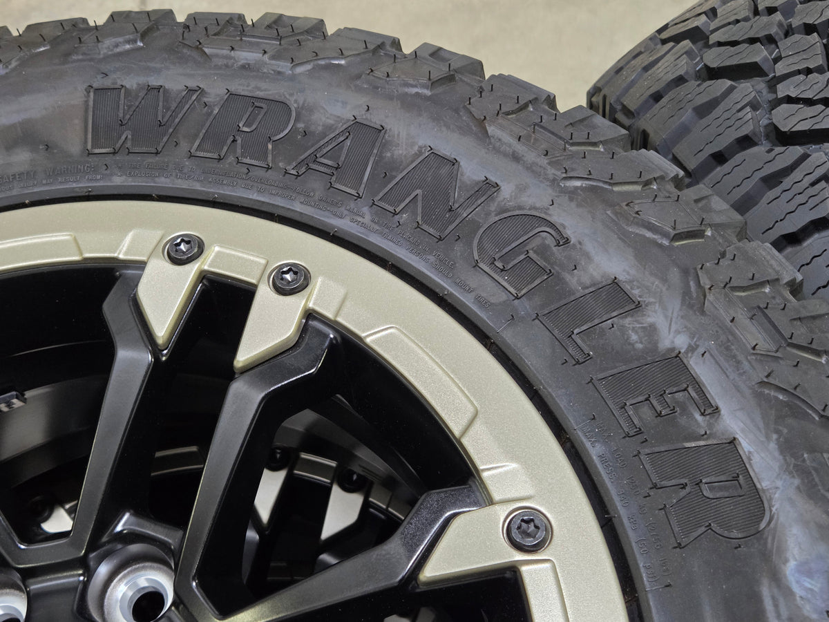 Silverado Sierra 18x8 12 Spoke Wheels GoodYear Wrangler Tires and TPMS