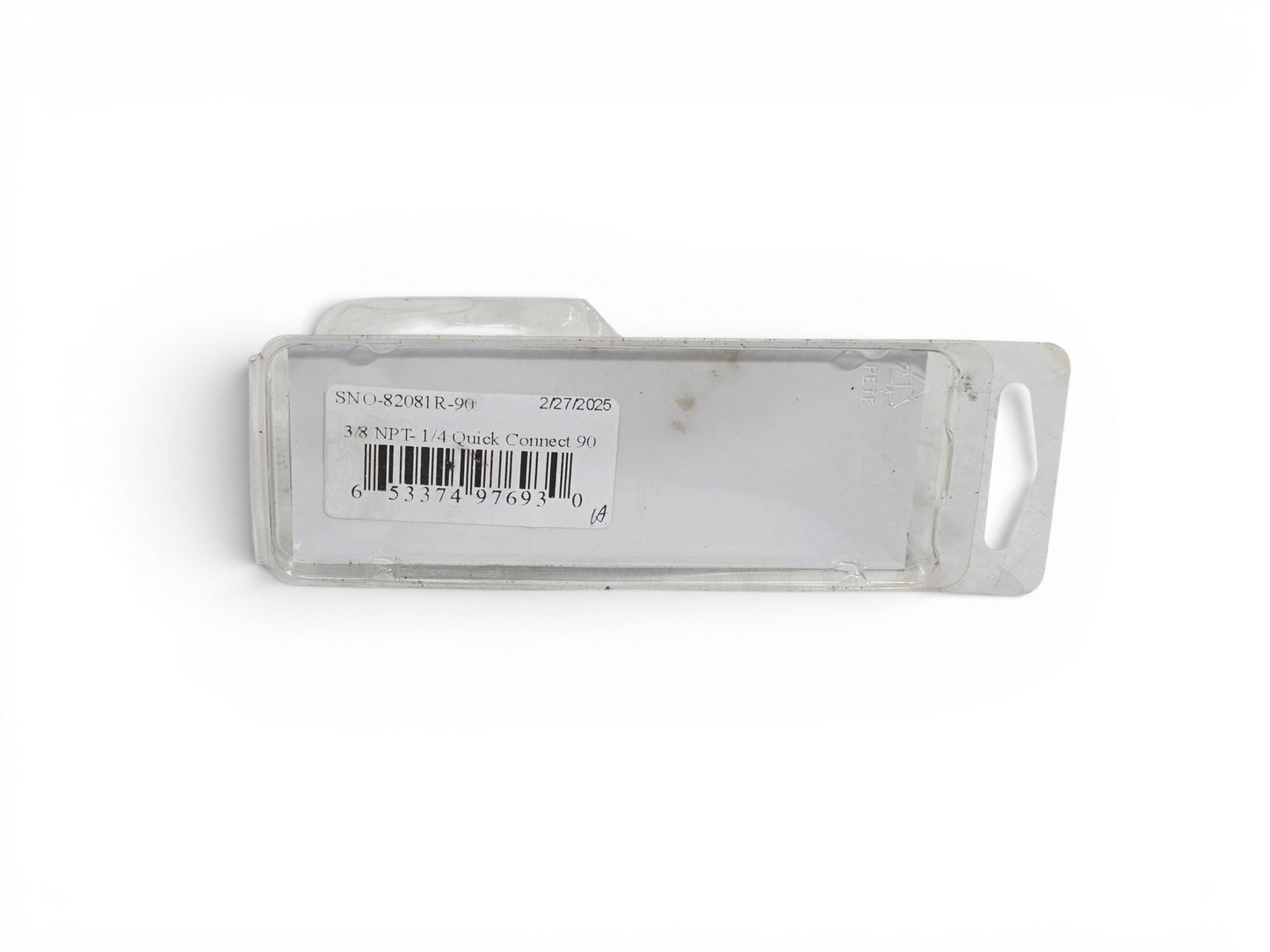 Snow Performance 3/8NPT 90 Elbow x 1/4 Quick Connect Fitting SNO-82081R-90