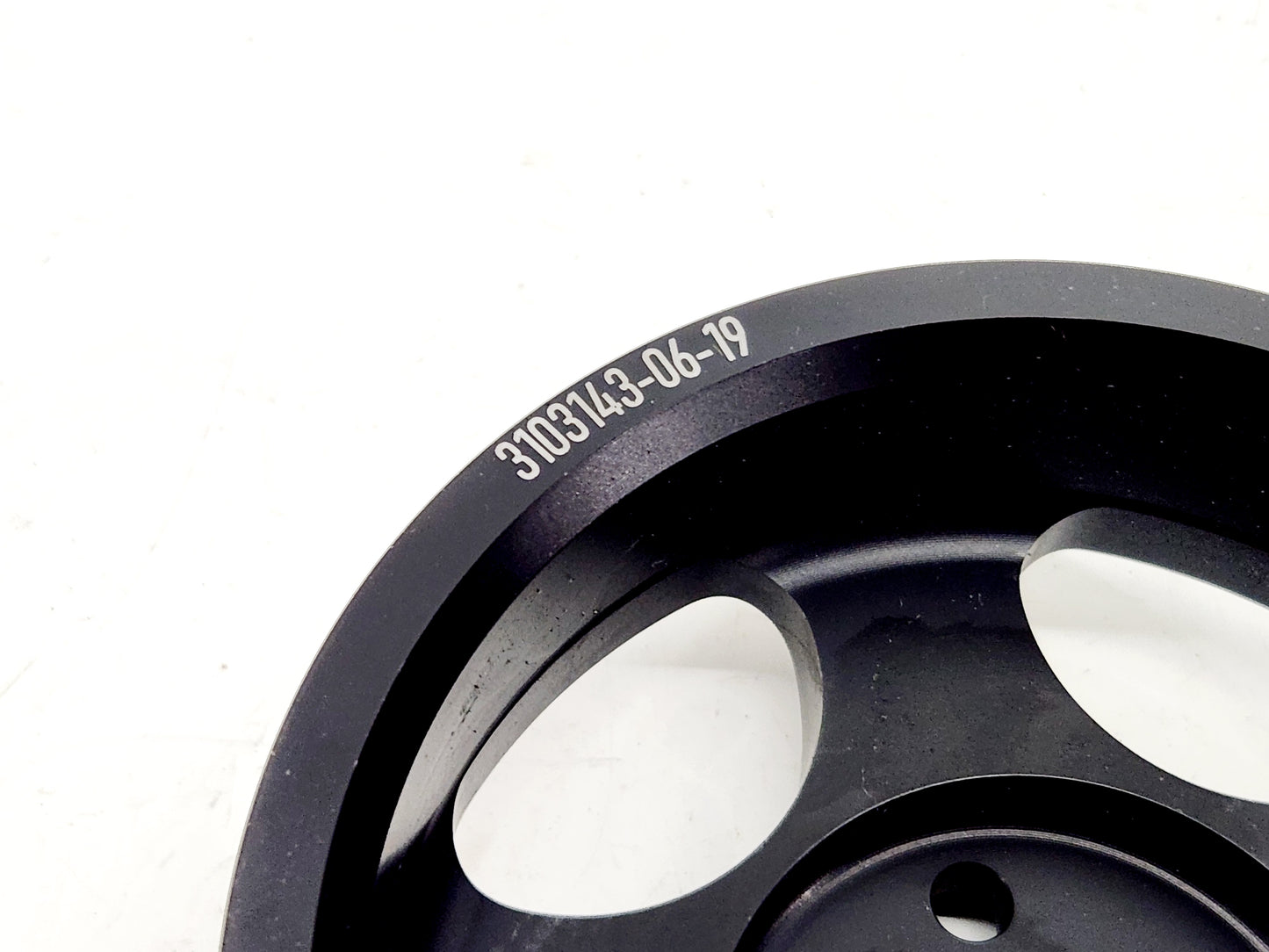 Whipple 6 Rib 4.375 Supercharger Pulley 5 Bolt Snout Black SCP-64375-5