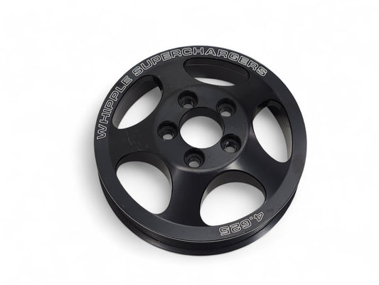 Whipple 6 rib 4.625" 5 Bolt Snout Supercharger Pulley Black SCP-64625-5